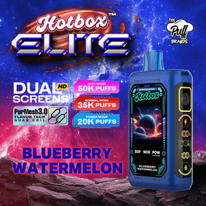 Hotbox Elite 50K Vaporizer - Blueberry Watermelon- 5 Pack Box