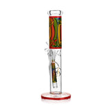 Ritual Smoke - Prism 10" Glass Straight Tube - Crimson