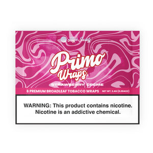 High Society - Primo Broad Leaf Tobacco Wraps - Strawberry Crème