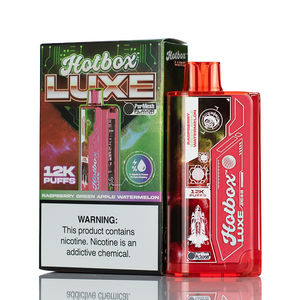 Hotbox™ Luxe Disposable Vape 12K Puffs - Raspberry Green Apple Watermelon
